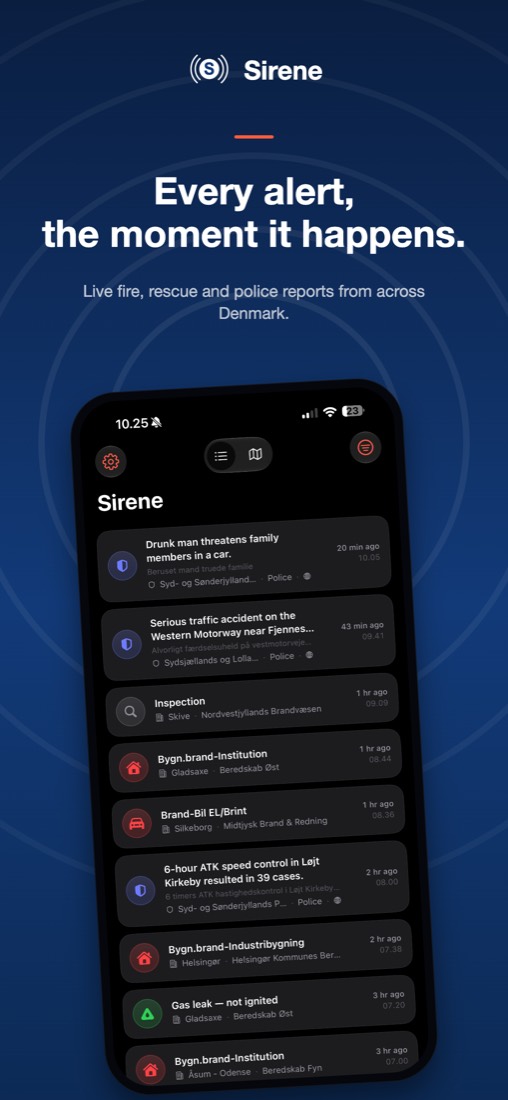 Sirene screenshot