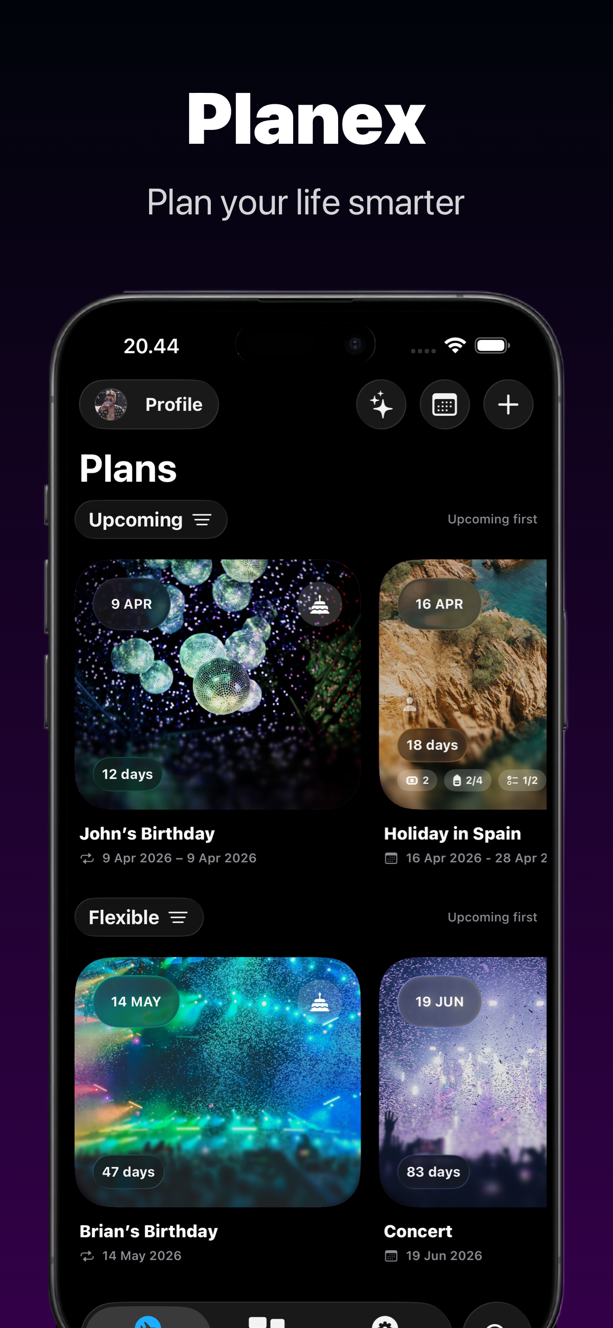 Planex plans screen